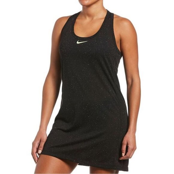 NWT Nike Confetti Cover-Up Racerback Dress in Black Size 3X - Picture 1 of 14